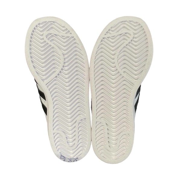 Adidas Superstar CF 3 Straps Sneakers White Black Unisex Kids Size 11.5 NWT - Picture 6 of 7